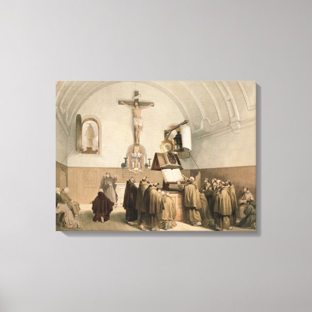 The Bell Ringers at the Oratory of the Capucines, Canvas Print (Front)