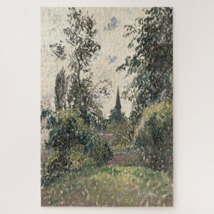The Bell Tower of Bazincourt by Camille Pissarro Jigsaw Puzzle