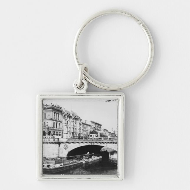 The Belle-Alliance Bridge, Berlin, c.1910 Key Ring (Front)