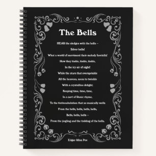The Bells by Edgar Allan Poe Notebook