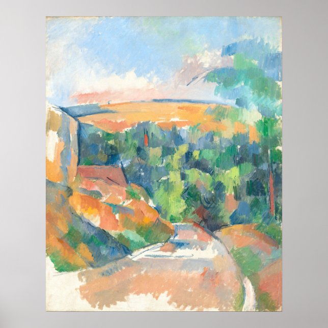 The Bend in the Road - Paul Cézanne Fine Art Poster (Front)