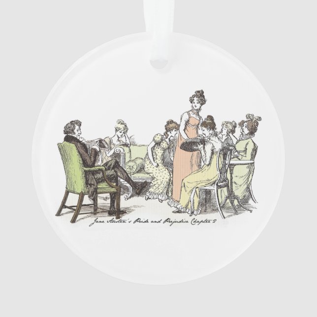 The Bennet Family - Jane Austen Pride & Prejudice Ornament (Back)