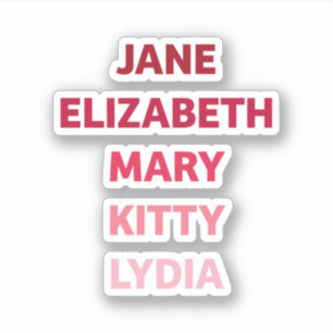 The Bennet Sisters from Pride and Prejudice