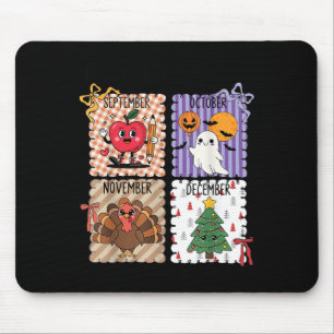 The ber Months Back To School Halloween Thanksgivi Mouse Pad