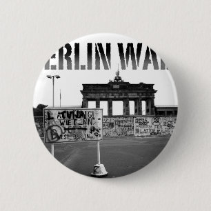 The Berlin Wall Germany 1989 - Pro Photo 6 Cm Round Badge