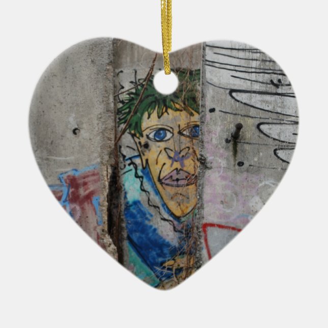 The Berlin Wall - Germany Ceramic Tree Decoration (Front)