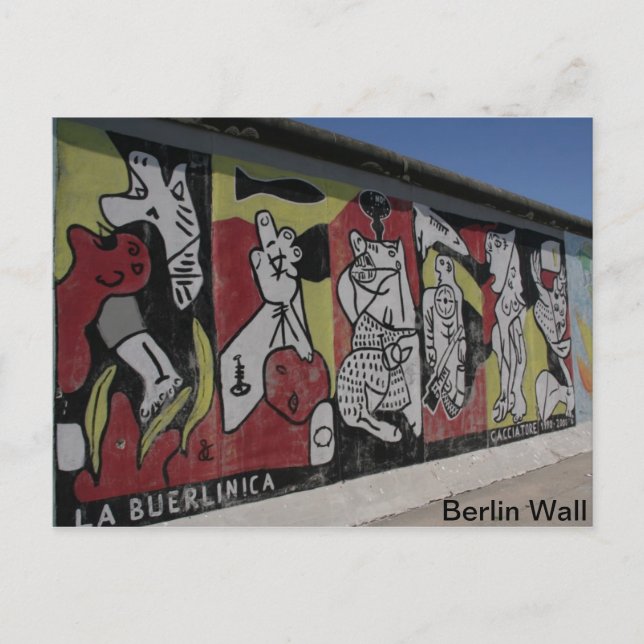 The Berlin Wall Postcard (Front)