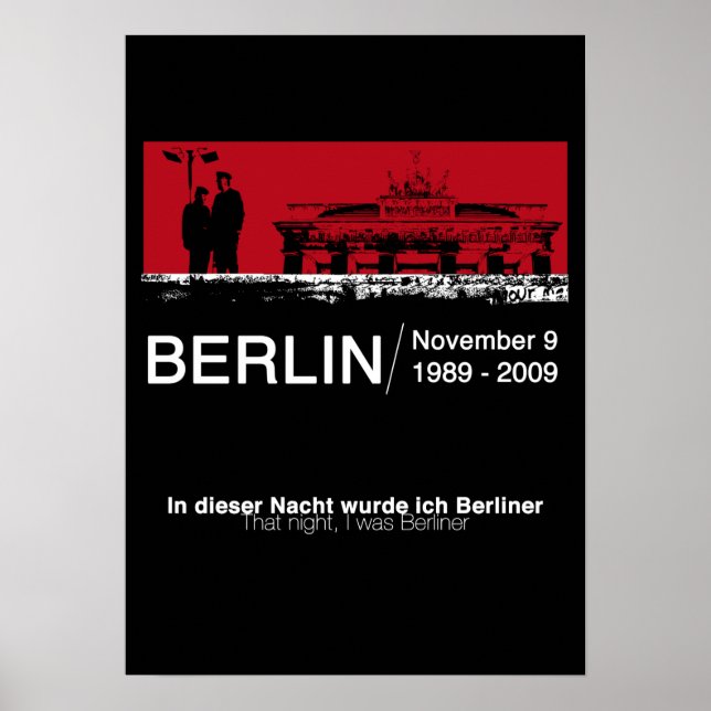 The BERLIN WALL Poster (Front)