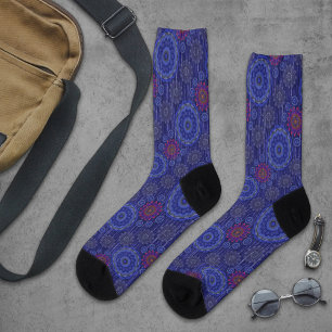 The Berry floral rainy scatter fibres textured Socks