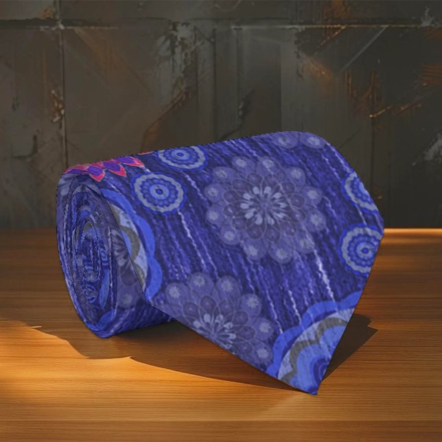 The Berry floral rainy scatter fibres textured Tie (Creator Uploaded)