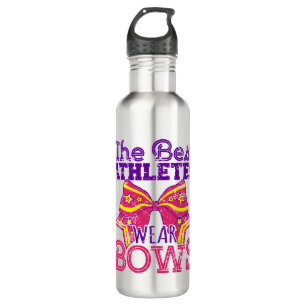 The Best Athletes Wear Bows Cute Cheerleading  710 Ml Water Bottle