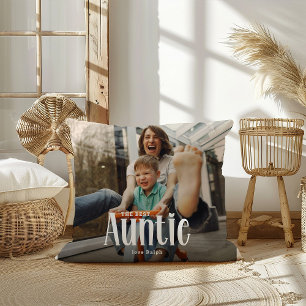 The Best AUNTIE' Custom Photo Cute Gift  Cushion