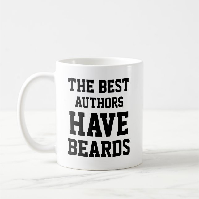 The Best Authors Have Beards Coffee Mug (Left)