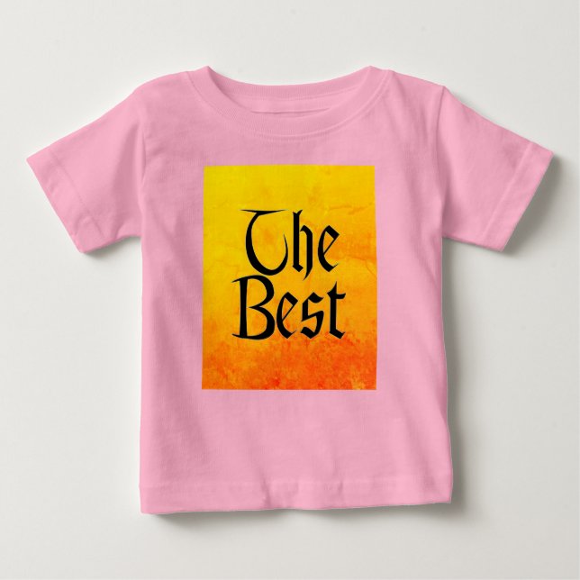The Best baby vivid pink shirt (Front)