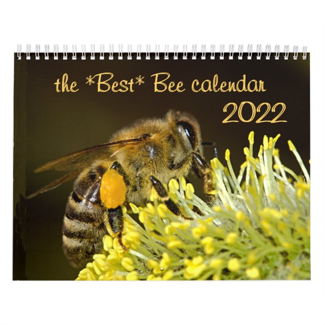 The Best Bee Calendar 2020 w/Photos & Descriptions (Cover)