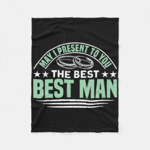 The Best Best Man Bachelor Party 1 Fleece Blanket