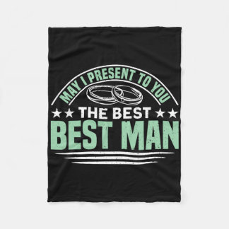 The Best Best Man Bachelor Party 1  Fleece Blanket