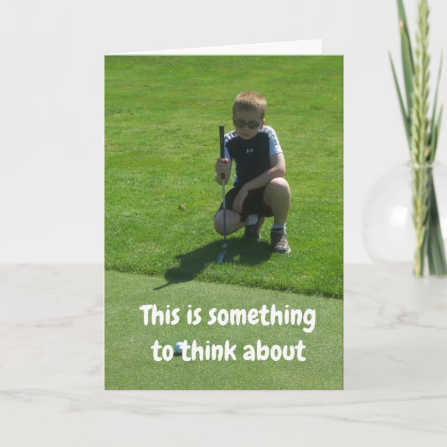 THE "BEST BIRTHDAY EVER" TO MY FAVORITE GOLFER CARD (Front)