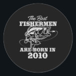 The best birthday gift for 2010s Fisherman Fishing Classic Round Sticker<br><div class="desc">Perfect birthday gifts for kids are like treasure chests brimming with joy and excitement. Check out our collection of birthday gifts for kids,  where every item is a treasure waiting to be discovered</div>
