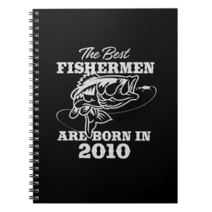 The best birthday gift for 2010s Fisherman Fishing Notebook