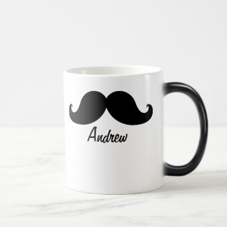 THE BEST BLACK MUSTACHE PERSONALIZED MAGIC MUG