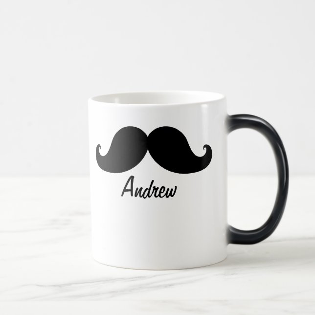 THE BEST BLACK MUSTACHE PERSONALIZED MAGIC MUG (Right)