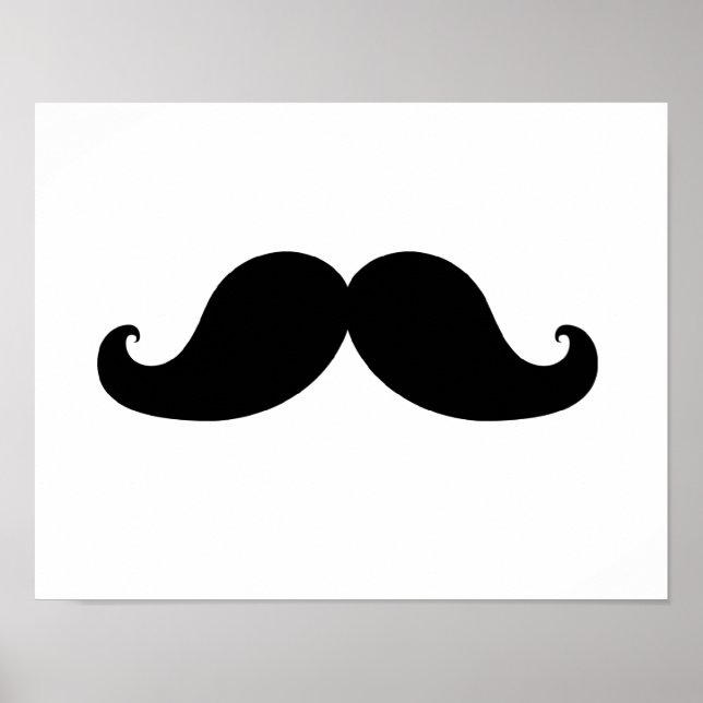 THE BEST BLACK MUSTACHE POSTER (Front)