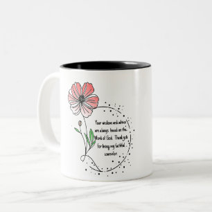 the best blessed mom ever Two-Tone coffee mug