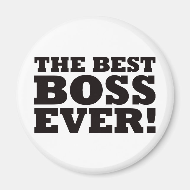 The Best Boss Ever Magnet (Front)