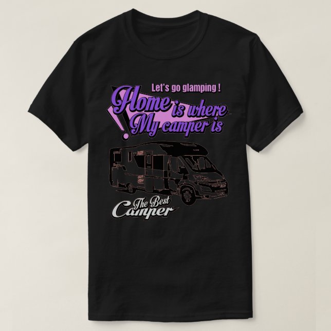 The Best Camper Glamping T-Shirt (Design Front)