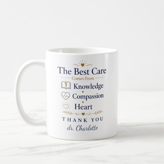 The Best Care Comes From Compassion Coffee Mug (Left)