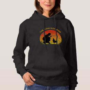 The Best Chicken Dad Vintage Retro Hoodie