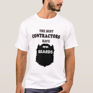 the best contractors have beards gift men t-shirt