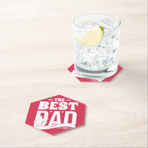 The Best Dad Ever - Father & Child Paper Coaster