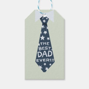 'The Best Dad Ever' Father's Day Birthday Gift  Tags