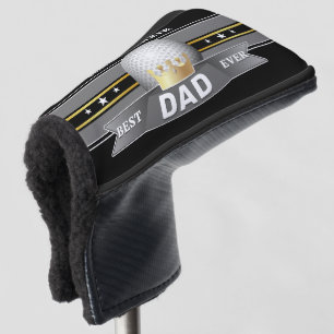 The Best Dad Ever Faux Gold Sport Golf Head Cover