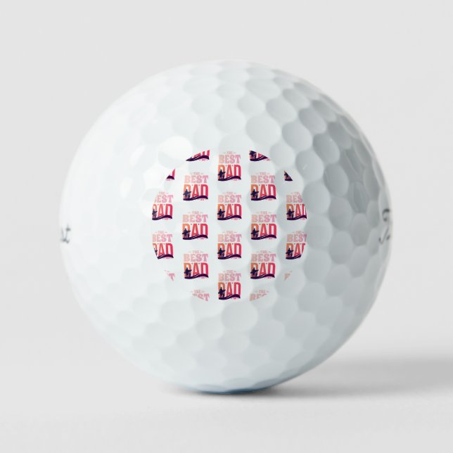 The Best Dad Ever Golf Balls (Front)
