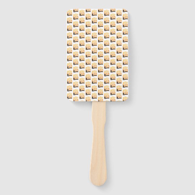The Best Dad Ever Hand Fan (Front)
