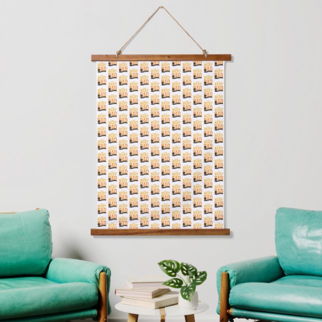 The Best Dad Ever Hanging Tapestry (Living Room)