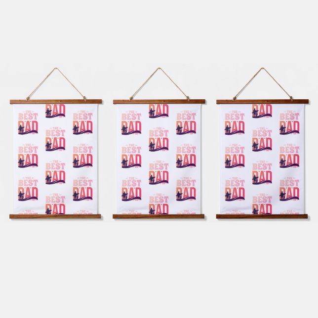 The Best Dad Ever Hanging Tapestry (Triple)