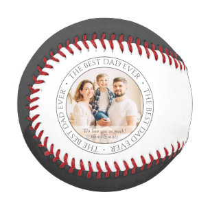 The Best Dad Ever Modern Classic Photo Baseball