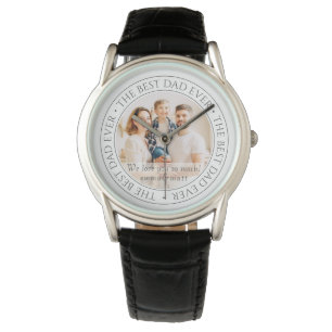 The Best Dad Ever Modern Classic Photo Watch