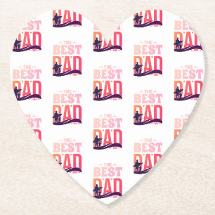 The Best Dad Ever Paper Coaster