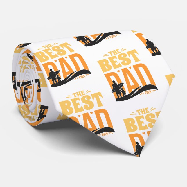 The Best Dad Ever Tie (Rolled)