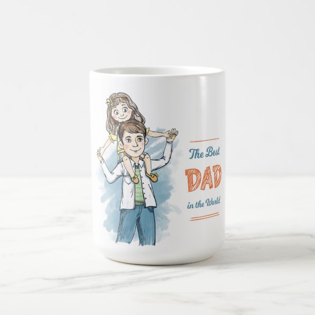 The Best Dad in the World Coffee Mug (Center)