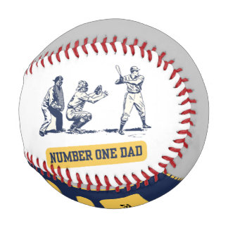 The Best Dad of the World Gift Custom Baseball