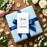 The Best Dad on the Planet Personalised Minimalist