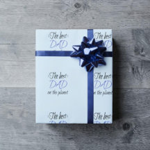 The Best Dad on the Planet Personalised Minimalist