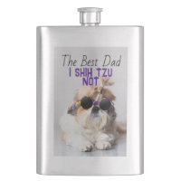 The Best dad Shih Tzu Not cute funny dog photo