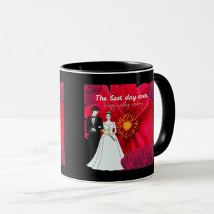 The best day ever black mug